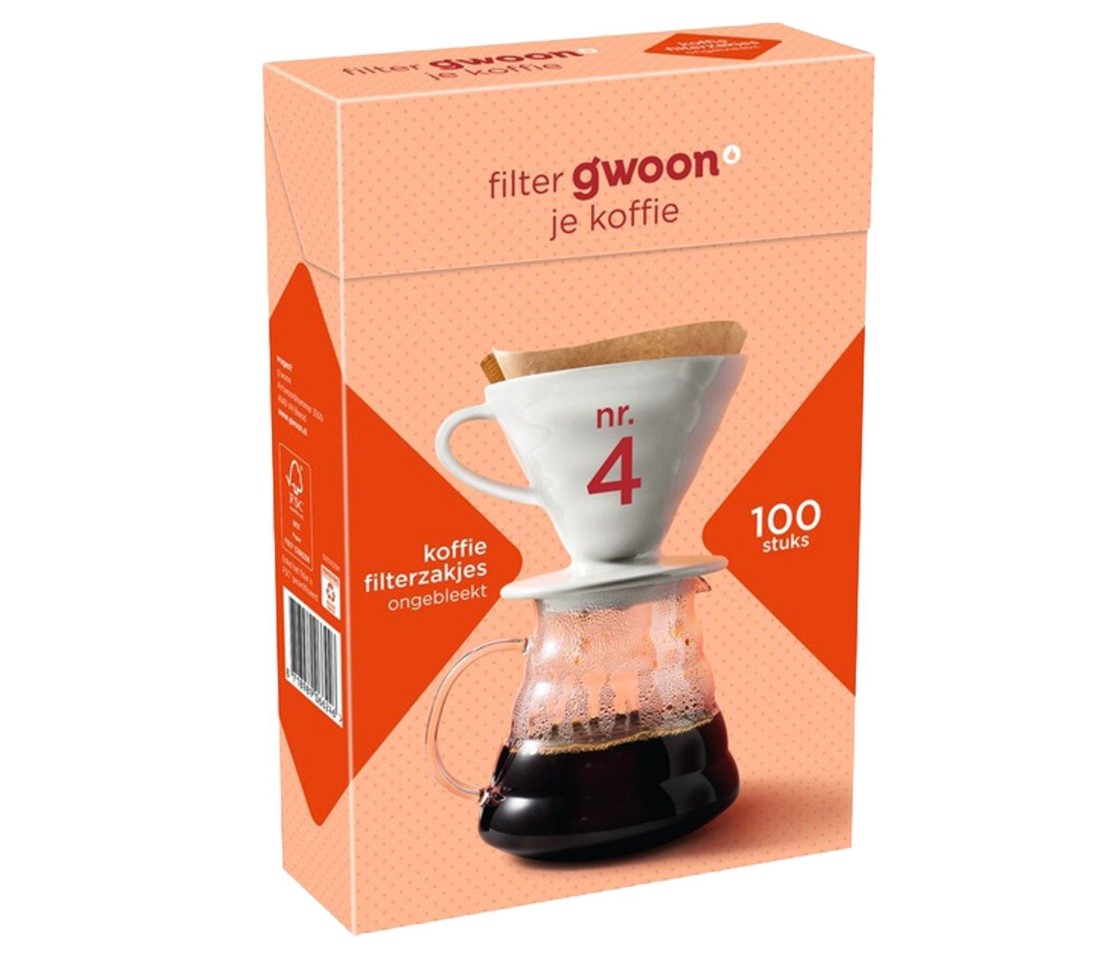 G'woon Koffiefilters NR4 100st